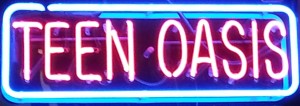 TEEN OASIS SIGN