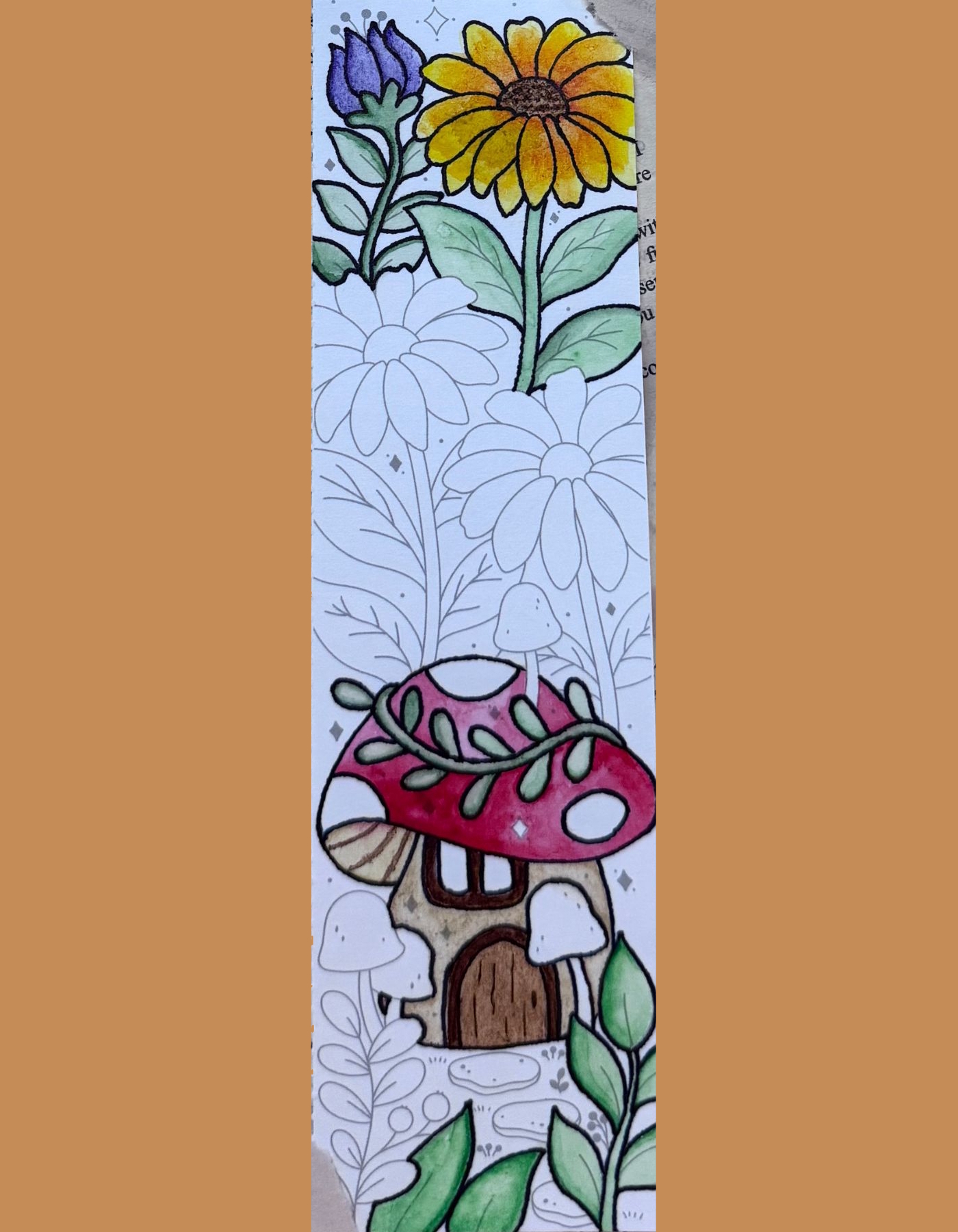 watercolor bookmark