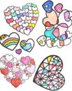 hearts coloring