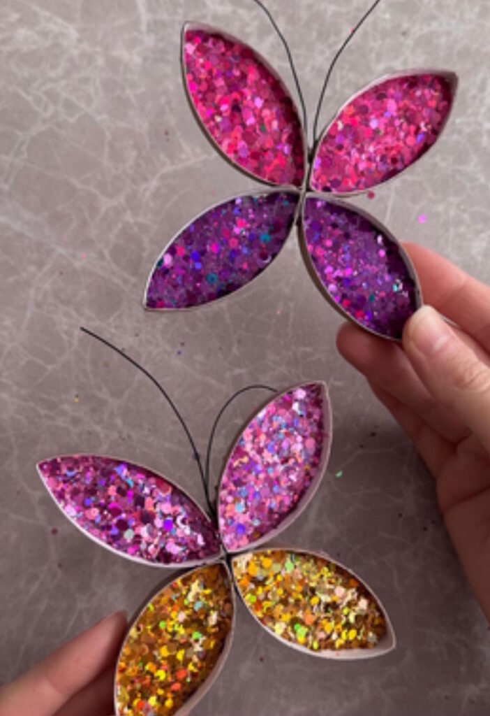 Glitter Butterflies Craft - Fulton County Public Library